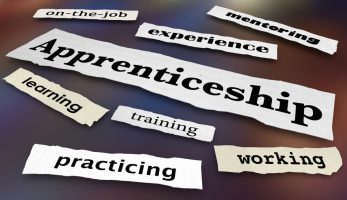 Apprenticeship newspaper headlines explaining the key benefits