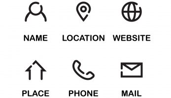 Logos used for important business information displayed in a grid format